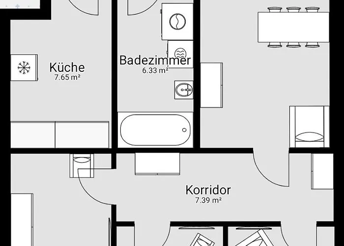 3 Bedrooms - 72sqm - 15 Min. Center